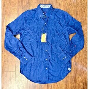 Robert Graham Windsor 2 Men’s Small Navy Paisley Button-Down Shirt NWT $178